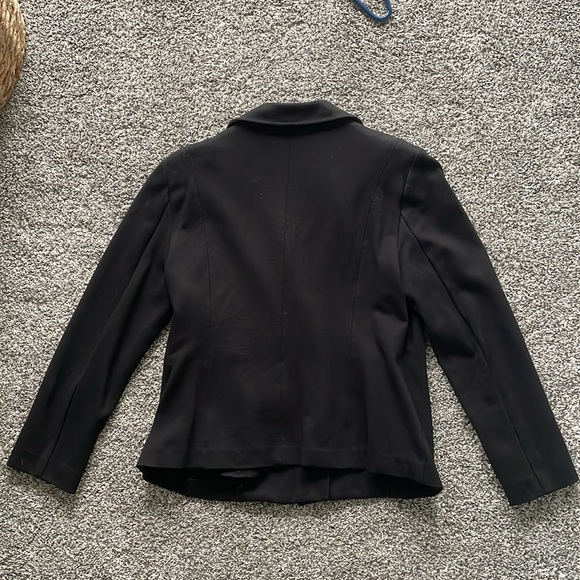 Anne Klein classy black zip up jacket - Picture 2 of 2